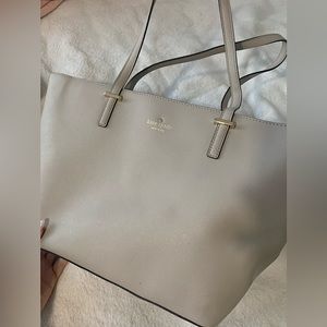 Grey Kate spade tote bag
